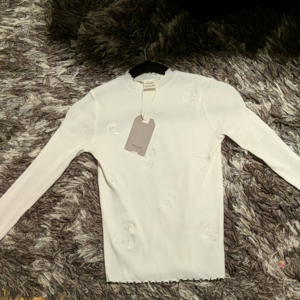 ZARA girls mock turtleneck size 9 NWT